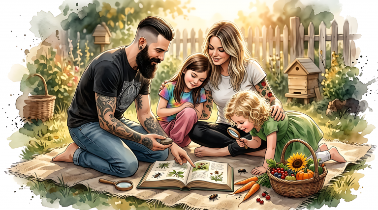 Eine Familie macht deutlich, was bewusstes Familienleben ist